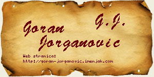 Goran Jorganović vizit kartica
